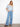 Belted Wide Leg Jeans - Light Blue