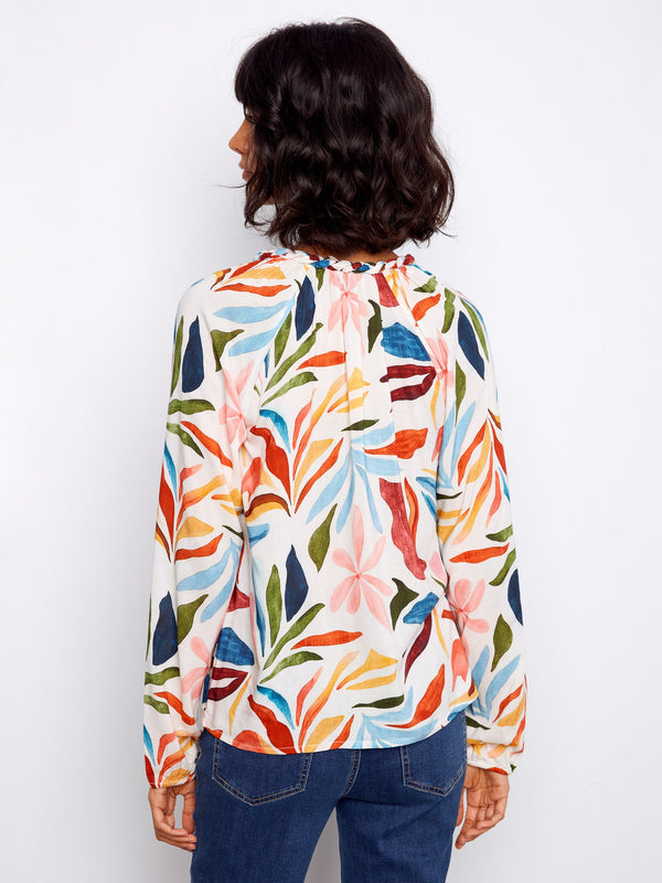 Printed Popover Blouse - Solstice
