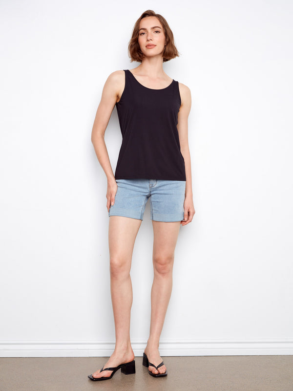 Reversible Bamboo Cami - Black